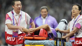 Wurfhammer trifft Kampfrichter – Beinbruch