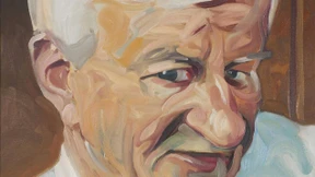 Enorme Häupter sehen dich an 