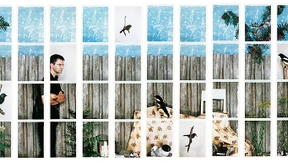 Vorhang, Hocker, Kamera