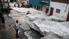 Heftiger Hagelsturm überrascht Bewohner