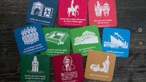 UN-Agenda auf einem Weindeckel