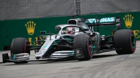 Hamilton Trainingsbester in Singapur