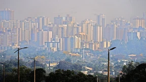 Feuersbrunst im Hinterland von São Paulo