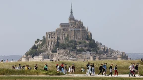Emmanuel Macron besucht den Mont-Saint-Michel