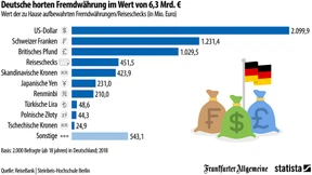 So viel Fremdwährung horten die Deutschen