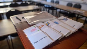 Ukrainer besuchen Deutsch-Unterricht