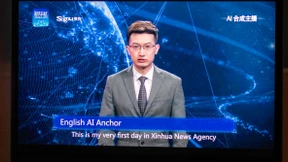 Nachrichtensprecher mit künstlicher Intelligenz
