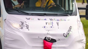 Demonstration per Wohnmobil