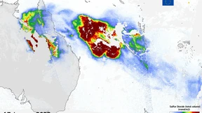 Aschewolke treibt auf Australiens Ostküste zu