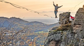 Auf der Slackline des Lebens