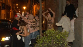  Femen-Aktivistinnen attackieren Erzbischof