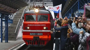 Erster russischer Personenzug erreicht Krim
