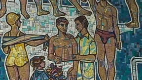 Delphin im Hallenbad