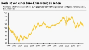 Warum sich der Euro trotz Schuldenkrise bisher gut hält
