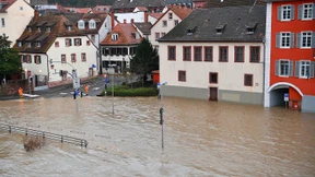 Hochwasser auch am Neckar
