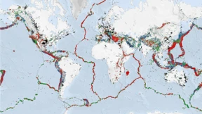 Eine neue Weltkarte zeigt, wo die Erdkruste unter Stress steht