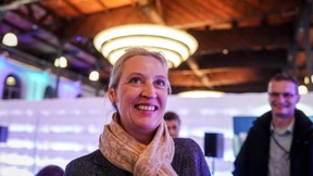 Alle schütteln Weidel freundlich die Hand