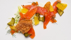 Fjord-Forelle und Bäckchen