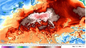 Alarmstimmung auf Wetterkarten