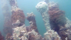 Seltsame Schlote im Toten Meer