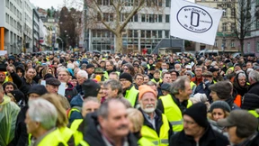 Demo gegen Diesel-Fahrverbote in Stuttgart