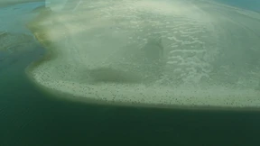 Auf Briefkastenhöhe übers Watt