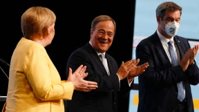 So lief die Wahlkampfkundgebung der Union