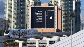 Seitenhieb von Apple im Großformat