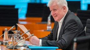 Seehofer auf dem Baum