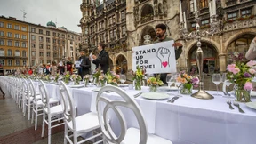 Hochzeitsbranche demonstriert in München