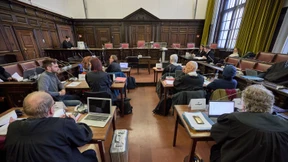 Unterstützer aus der linken Szene im Gericht