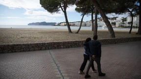 Hotel-Speisesaal bricht auf Mallorca ein