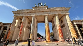 Brandenburger Tor beschmiert