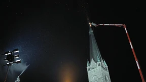 Blitzeinschlag setzt Kirche in Brand