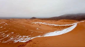 Im Januar: Schnee in der Sahara