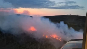Feuer am Brocken brennt noch immer