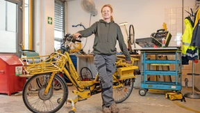 Wenn das Postrad einen Platten hat