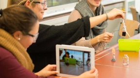 Das wischende Klassenzimmer