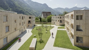 Wider das Neubaugebiet am Dorfrand