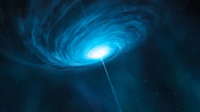 Materie fast auf Lichtgeschwindigkeit beschleunigt