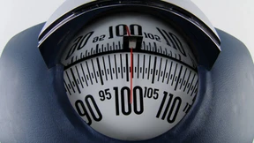 Leichtgewicht auf der Waage