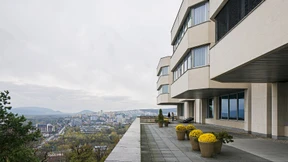 Eine fröhliche Delegation