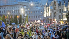 Georgier gegen das „russische Gesetz“