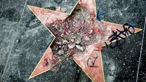 Hollywood-Stern von Donald Trump zertrümmert