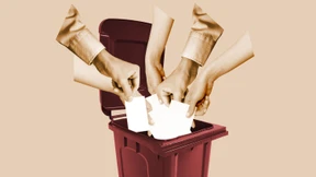 Volkes Stimme in die Tonne