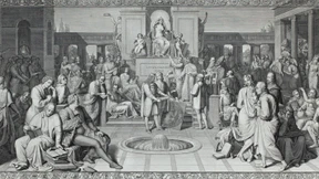 Die Denker auf der Bühne