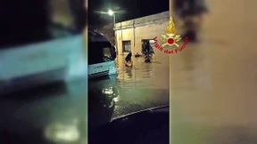 Elba nach Starkregen unter Wasser