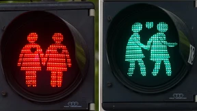 Frankfurt bekommt homosexuelle Ampelpärchen