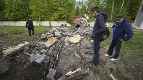 Fernsehturm von Charkiw teilweise eingestürzt