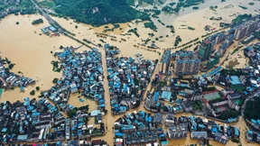 Schwere Überschwemmungen im Osten Chinas